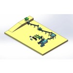 암석 금광석 중력 분리 공정