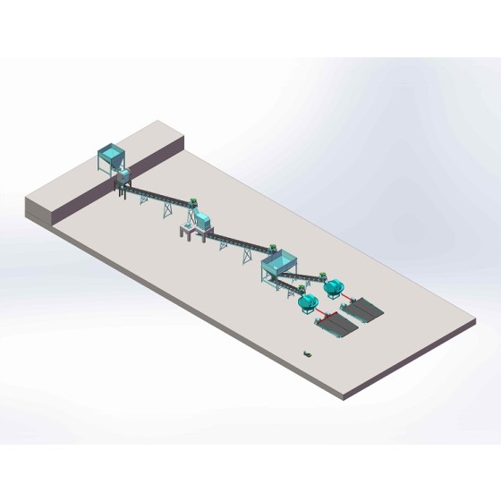 골드 오어 에지 러너 밀 선광 공정